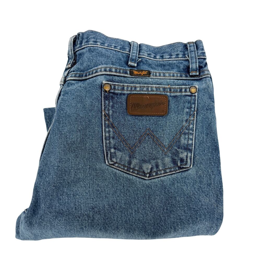 Wrangler 36X32‎ (31L Actual) 36MWZDS Slim Fit Cowby Cut Blue Denim Jeans Men's